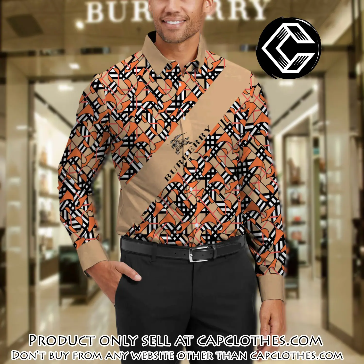 Burberry long sleeves button down shirt for elegant men lsb1017 cc0509520